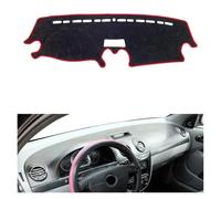 Cubierta Tablero Para Daewoo Para Nubira 2004-2013 Cubierta Tablero Automóvil Alfombrilla Tablero Alfombra Funda Salpicadero(Style 1-LHD-Red)