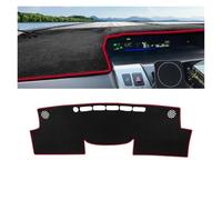 Cubierta Tablero Para Toyota Para Prius V Para Plus Para Alpha Para Hybrid 2012-2019 Cubierta Tablero Automóvil Almohadilla Parasol Accesorios Cubierta Salpicadero(A LHD Red Side)