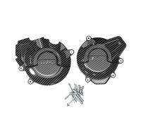 Cubierta Tapa del cárter estátor Compatible con 675SR 675SRR 675SS 2024-2025 Compatible con 675NK 2025 Cubierta del Motor Cubierta Protectora del Motor de la Motocicleta(1 Set-Carbon-Look)
