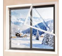 Cubierta Térmica Para Ventanas, Aislante Transparente Para Ventanas 30-200cm Película Aislante Térmica Para Oficina, Vehículos Recreativos Techos Puertas De Garaje(Blanca,85x100cm)