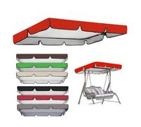 Cubierta Toldo De Recambio Para Columpio De Jardín Impermeable 142x120 195x125 249x185cm Techo De Repuesto Para Columpio Patio De 2 Ou 3 Plazas, Tela Sombra, 4 Esquinas Reforzadas(Red,195*125*15cm)