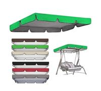 Cubierta Toldo De Recambio Para Columpio De Jardín Impermeable 142x120 195x125 249x185cm Techo De Repuesto Para Columpio Patio De 2 Ou 3 Plazas, Tela Sombra, 4 Esquinas Reforzadas(Green,164*114*15cm)