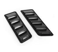 Cubierta Toma De Aire Capó 1 Par Universal 17x5 Pulgadas Panel De Enfriamiento Aire Lamas Ventilación Capó Juego De Molduras Cubierta Admisión Flujo Exterior Accesorios Auto(Black1)