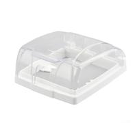 Cubierta transparente impermeable del timbre con diseño impermeable para la protección del timbre inalámbrico contra el polvo, la nieve y el agua al aire libre PC caja de plástico