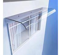 Cubierta transparente invisible para puerta y ventana, pantalla de policarbonato impermeable para jardín, patio, protección solar y lluvia, 50 x 100 cm