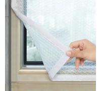 Cubierta Transparente para el Aislamiento Térmico de Ventanas y Puertas,Película Antiviento Protección contra el Frío,se pueden ventilar Reutilizable,con Velcro,Ancho x Alto (200cm x 220cm)