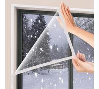 Cubierta Transparente para el Aislamiento Térmico Interiores,Película Aislante para Ventana o Puerta de Invierno,Lámina Aislante Acústica,Kit de Acristalamiento Secundario (110x160cm/43"x63")