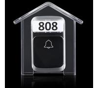 Cubierta Transparente Para Timbre - Protector Contra La Lluvia Resistente a La Intemperie, Protector Universal Para Timbres Visuales | Carcasa Protectora Para Exteriores, Pomos Para Cerraduras De Puer