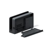 Cubierta trasera negra (para base de Nintendo Switch con puerto LAN)