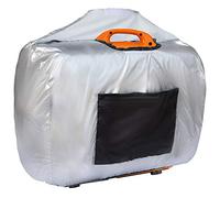 Cubierta universal impermeable para generador inversor, cubierta de almacenamiento para la mayoría de generadores, 1000-2500 W (largo x ancho x alto), color plateado