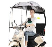 Cubierta universal para la lluvia del refugio de la sombrilla de la bicicleta del coche eléctrico, sombrilla de la movilidad del paraguas de la scooter del motor, parabrisas de PVC transpar