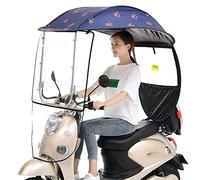 Cubierta universal para la lluvia del refugio de la sombrilla de la bicicleta del coche eléctrico, sombrilla de la movilidad del paraguas de la scooter del motor, parabrisas de PVC transpar