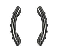 Cubierta Universal para manija Volante Coche Cubierta Antideslizante Fibra Carbono Cubierta para Volante Grano Madera Durazno, Accesorios para Coche Funda de Volante calefactable(Carbon Fiber Black)