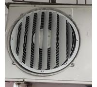 Cubierta Universal para Unidad Exterior de Aire Acondicionado,Cubierta deflectora de Viento de Acero Inoxidable antisoplo Directo,Rejilla de protección de ventilación de Aire del Condensador