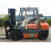 Cubierta universal transparente resistente para cabina de carretilla elevadora, protectores impermeables para parabrisas y lluvia, se adapta a carretillas elevadoras de 6000 a 13000 libras