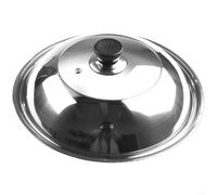 Cubierta vegetal de acero inoxidable diseñada para eficiencia de cocción y control de aceite (30 cm)