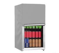 Cubierta vertical para refrigerador, cubierta para refrigerador al aire libre, a prueba de polvo e impermeable, compacta 3.0 cúbicos para mini refrigerador congelador (210D 51 x 51 x 87 gris)