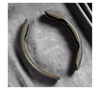 Cubierta Volante 2 Fundas Silicona Y Fibra Carbono Para Volante Coche Antideslizantes Para Tesla Para Modelo 3 Y Para Modelo S Para Modelo X Automóvil CubreVolante(Gold)