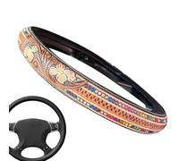 Cubierta Volante - 37-38cm 15 Pulgadas Cuero Antideslizante Transpirable | Protector Interior Coche SUV Camion Sedan Furgoneta Taxi Offroad Confort Estilo Universal