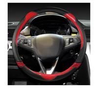 Cubierta Volante Automóvil Funda para Volante Coche para Opel para Astra K para Corsa E para Karl 2014-2022 para Crossland X para Grandland para Insignia 2017-2022(Red O)
