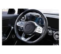 Cubierta Volante Automóvil Funda Protectora Fibra Carbono para Volante Coche 2 Mitades 38 Cm Tipo D Accesorios Protector(Azul)