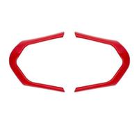 Cubierta Volante Automóvil para F20 F22 F21 F30 F32 F33 F36 F06 F12 F13 X5 F15 X6 F16 2 Unids/Set Decoración Volante Coche Embellecedor Marco Pegatina ABS(Rojo)