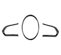 Cubierta Volante Automóvil para Mazda 3 MX-30 CX-50 CX-60 CX-30 2022-2023 Accesorios Cubierta del Volante del Coche Pegatina De Interruptor De Carbono Marco Embellecedor(2+3)