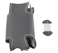 Cubierta Volante Automóvil para Pajero Sport 2004 para Montero Sport 2004 Funda Volante Cuero Trenzado Coche Personalizada DIY(White Thread)