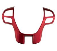 Cubierta Volante Automóvil para Ranger para Everest para Endeavor 2015-2021 Accesorios para Marcos De Molduras Adhesivo para Cubierta De Panel De Volante De Automóvil(Rojo)