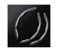 Cubierta Volante Coche Cubierta Protectora Universal Antideslizante para Volante Coche Manija Decorativa Estilo Tarjeta Medio Juego(3PCS Black Grey)
