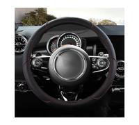 Cubierta Volante Coche Cuero Microfibra para Mini para Cooper R50 R55 R56 F57 para Clubman para Countryman para Clubvan para Coupe Accesorios Automóviles Funda Volante Cubiertas Volante(Black)