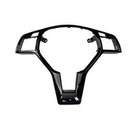 Cubierta Volante Coche Embellecedor Para Volante Con Apariencia Fibra Carbono Color Plata/negro AMG Para Mercedes Para Benz C/E/CLA-CLASS W204 W212 W117 C172 C218 2012-2014 Funda Volante Coche(Negro)