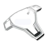 Cubierta Volante Coche Embellecedor Para Volante Con Apariencia Fibra Carbono Color Plata/negro AMG Para Mercedes Para Benz C/E/CLA-CLASS W204 W212 W117 C172 C218 2012-2014 Funda Volante Coche(Plata)