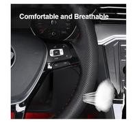 Cubierta Volante Coche Funda De Volante De Cuero Perforado Suave para Coser A Mano para VW para Golf 4 MK4 1998-2004 para Passat B5 1996-2005(Red Thread)