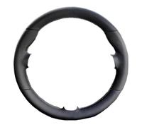 Cubierta Volante Coche Funda para Volante de Alcántara, Accesorios Antideslizantes de Hilo Gris de Cuero Genuino para Mazda para MX-5 2016-2022 para Abarth 124 Spider(Style 3 Gray Thread)