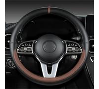 Cubierta Volante Coche Funda Protectora de Cuero para Volante, Funda Protectora Universal Transpirable para manija de Coche para Todas Estaciones(Black Light Coffee)