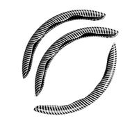 Cubierta Volante Coche para 2 3 6 Cx5 Cx 7 Cx9 Cx30 BK Bl GH GG uds Protector para Volante de Coche Auto Fibra Carbono 15 Pulgadas Cubiertas direión Antideslizantes