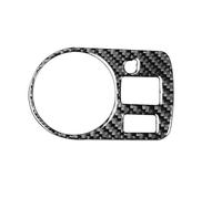 Cubierta Volante Coche para A3 para S3 para 8P 2006 2007 Embellecedor De Fibra Carbono Panel Control Interruptor Faros Delanteros Decoración Interior Pegatina(1 Left Hand Drive)