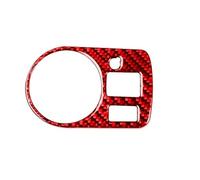 Cubierta Volante Coche para A3 para S3 para 8P 2006 2007 Embellecedor De Fibra Carbono Panel Control Interruptor Faros Delanteros Decoración Interior Pegatina(3 Left Hand Drive)