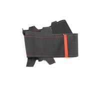Cubierta Volante Coche para Benz para Una Clase para W176 2015-2018 Protector De Cuero Gamuza Volante Coche Embellecedor(Red Line-Red Bar)