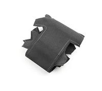 Cubierta Volante Coche para Benz para Una Clase para W176 2015-2018 Protector De Cuero Gamuza Volante Coche Embellecedor(Black-Gray Line)