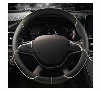 Cubierta Volante Coche para Dacia para Logan para Sandero Cubierta De Cuero Microfibra para Volante Coche(Beige)