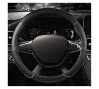 Cubierta Volante Coche para Dacia para Logan para Sandero Cubierta De Cuero Microfibra para Volante Coche(Coffee)