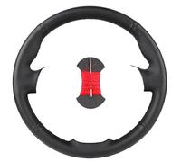 Cubierta Volante Coche para Dodge para Grand para Caravana para Viaje Protector De Cuero Personalizado Volante Coche Resistente Desgaste(Black Red Thread)