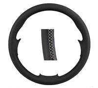 Cubierta Volante Coche para Dodge para Ram para ProMaster para (Cargo) 2017-2020 Cubierta De Cuero Artificial para Volante Coche(White Line)