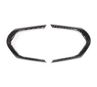 Cubierta Volante Coche para F20 F22 F21 F30 F32 F33 F36 F06 F12 F13 X5 F15 X6 F16 M-Sport 2 Unids/Set Decoración Volante Coche Embellecedor Marco Pegatina ABS(Negro)