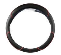 Cubierta Volante Coche para Fiat para Ducato para Peugeot para Boxer para Citroen para Jumper para Relais para Ram Funda Volante Piel Microfibra(Red)