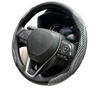 Cubierta Volante Coche para Ford para Mustang para Ranger para Kuga para Puma para Focus 2 3 para Mondeo para Fiesta Accesorios Funda Volante(2Piece Silver)