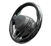 Cubierta Volante Coche para Ford para Mustang para Ranger para Kuga para Puma para Focus 2 3 para Mondeo para Fiesta Accesorios Funda Volante(2Piece Black)