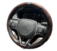 Cubierta Volante Coche para Ford para Mustang para Ranger para Kuga para Puma para Focus 2 3 para Mondeo para Fiesta Accesorios Funda Volante(3Piece Brown)